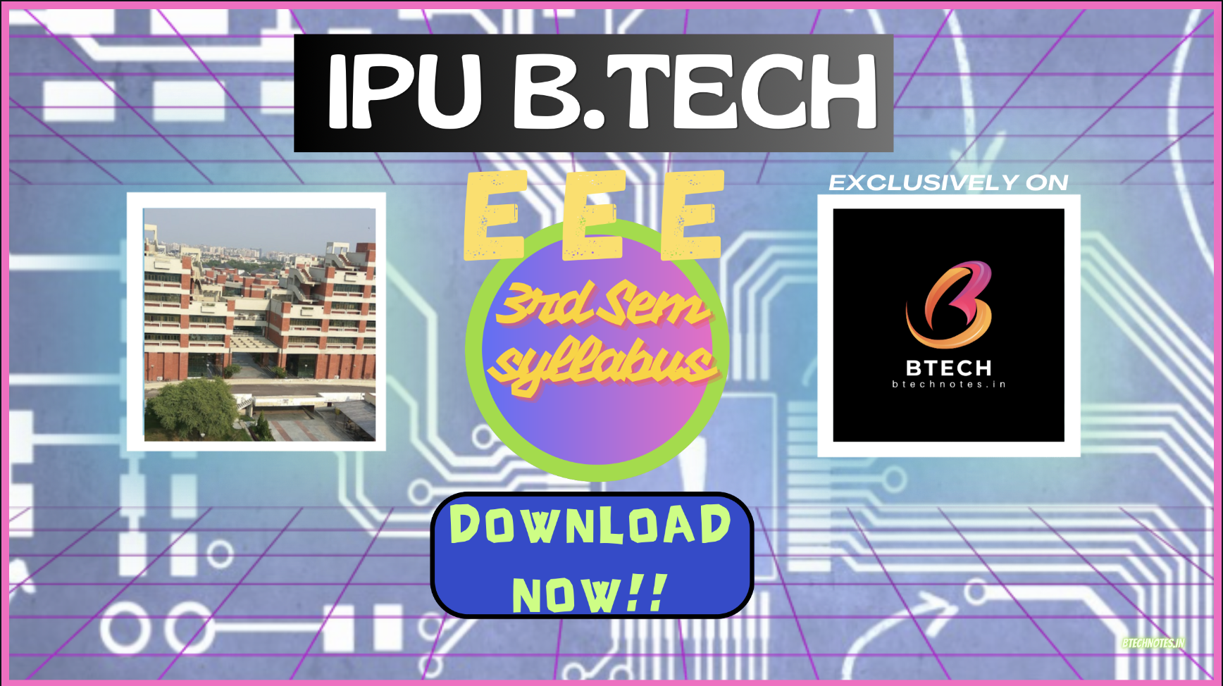 IPU B.Tech EEE 3rd Semester Syllabus